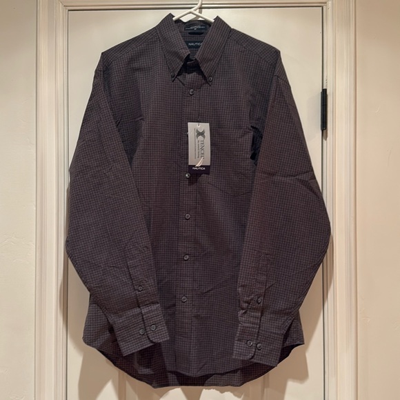 Nautica Other - NWT Nautica Windy Charcoal Flannel 55% cotton 45% Tencel pocket shirt Men’s M